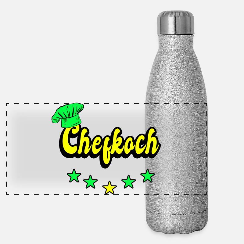 Chefkoch Design Panorama Glitzer Isolierflasche 500 ml