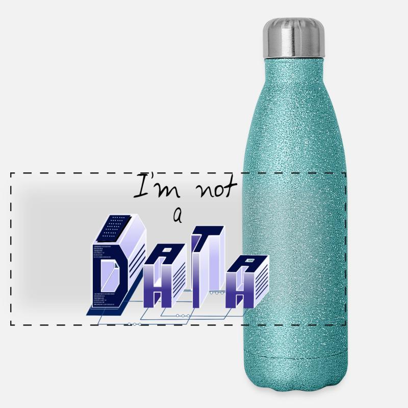 Je suis pas un DATA Gourde isotherme panoramique pailletée 500 ml