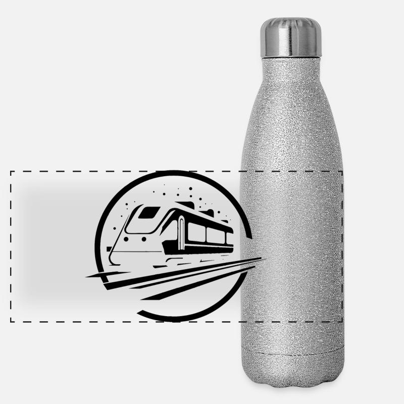 Train Panoramic Glitter Thermal Bottle 500 ml