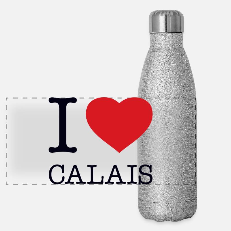 J’ADORE CALAIS Gourde isotherme panoramique pailletée 500 ml