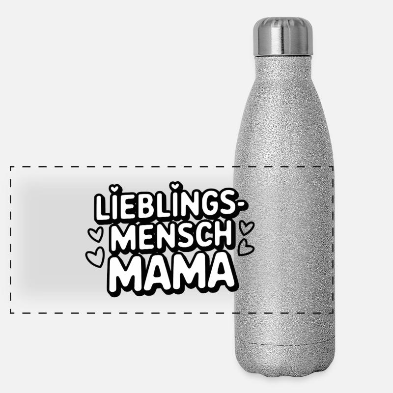 Maman : Ma personne préférée Gourde isotherme panoramique pailletée 500 ml