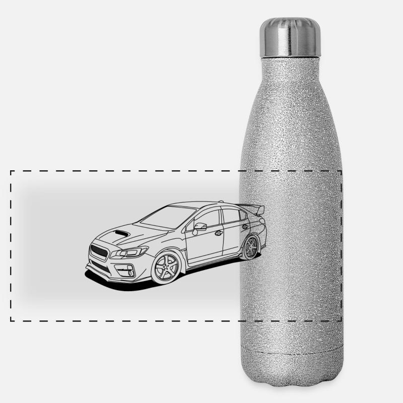 wrx sti outlines Panorama Glitzer Isolierflasche 500 ml