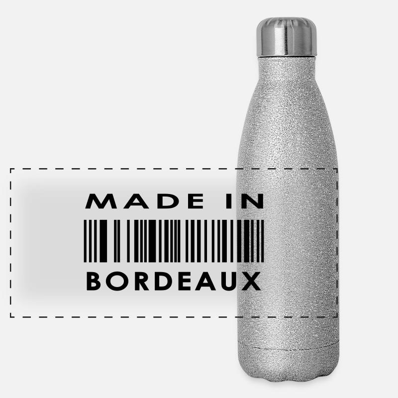 Bordeaux Panorama Glitzer Isolierflasche 500 ml