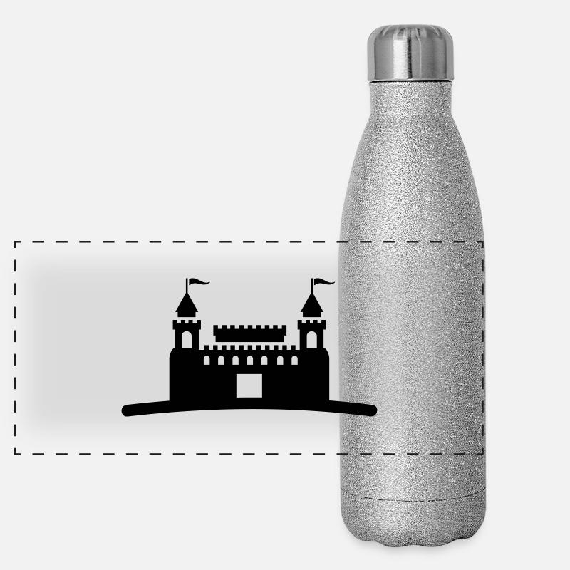 schloss_burg_1__f1 Panorama Glitzer Isolierflasche 500 ml