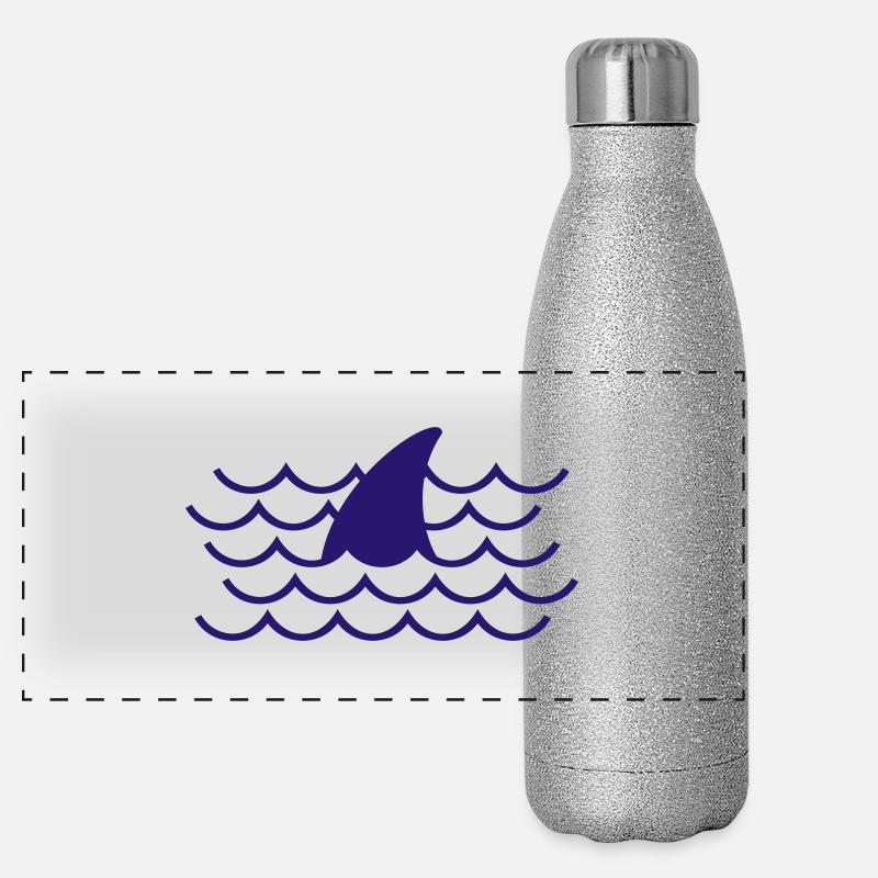 Aileron de requin Gourde isotherme panoramique pailletée 500 ml