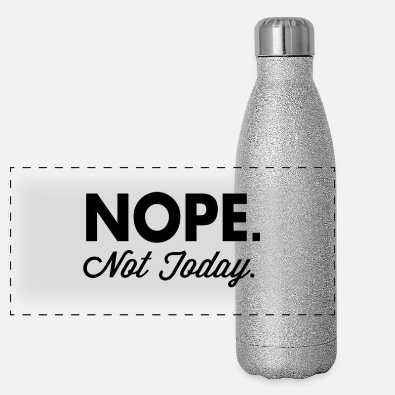 Nope Not Today Panorama Glitzer Isolierflasche 500 ml