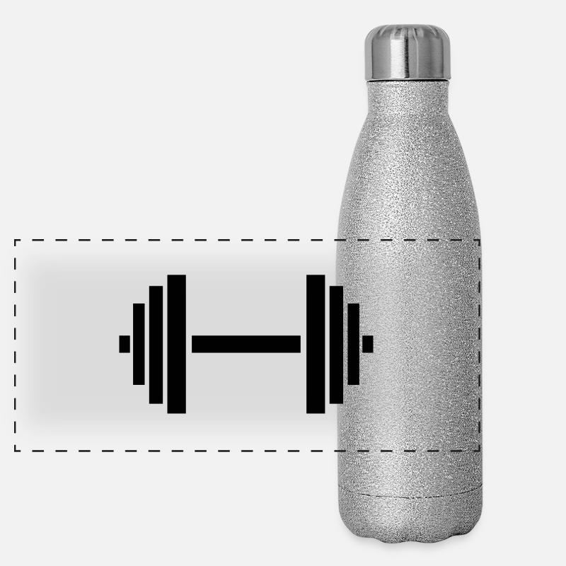 hantel Panorama Glitzer Isolierflasche 500 ml