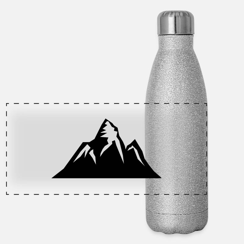 mountain Panorama Glitzer Isolierflasche 500 ml