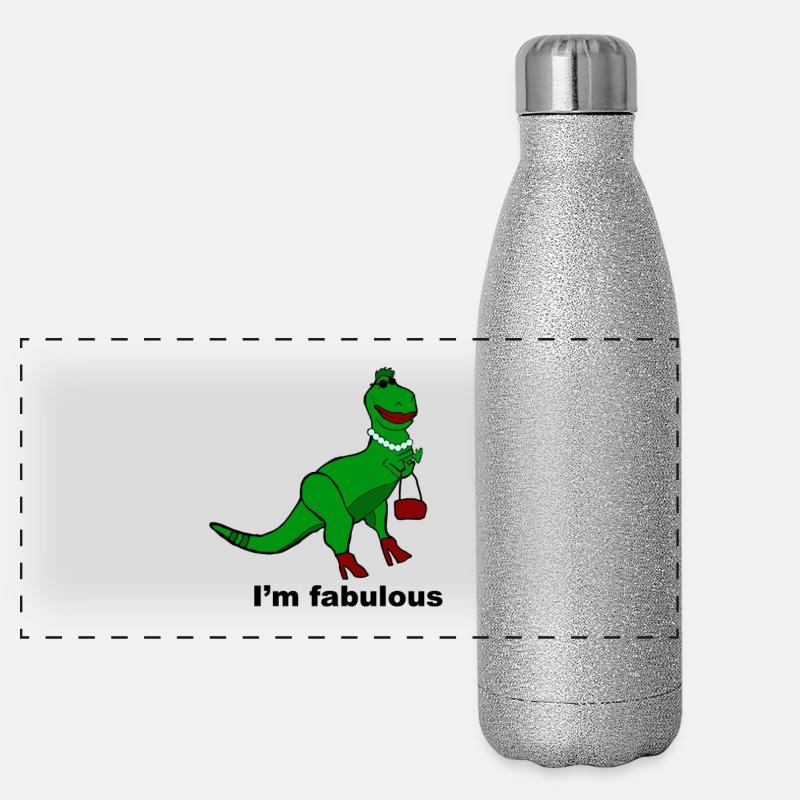Dinosaur fabuleux Gourde isotherme panoramique pailletée 500 ml