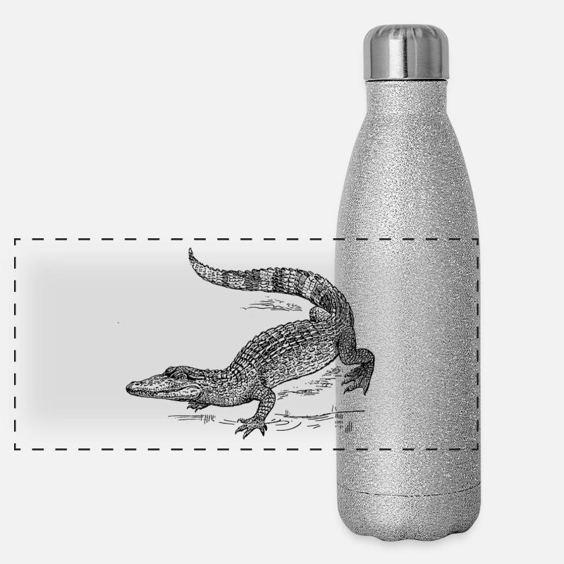 Croco 58 Gourde isotherme panoramique pailletée 500 ml