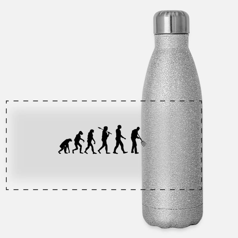 Landwirt Mistgabel Evolution Panorama Glitzer Isolierflasche 500 ml