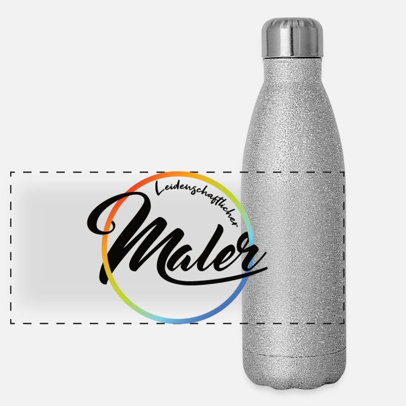Passionate painter Panoramic Glitter Thermal Bottle 500 ml