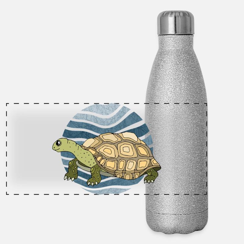 tortue Gourde isotherme panoramique pailletée 500 ml