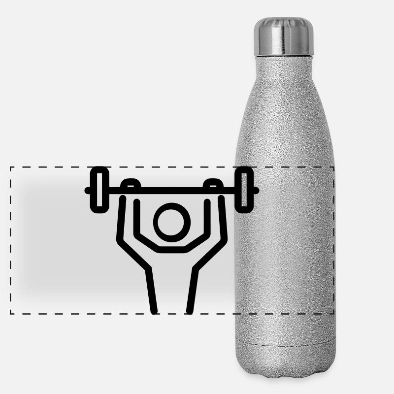 musculation Gourde isotherme panoramique pailletée 500 ml
