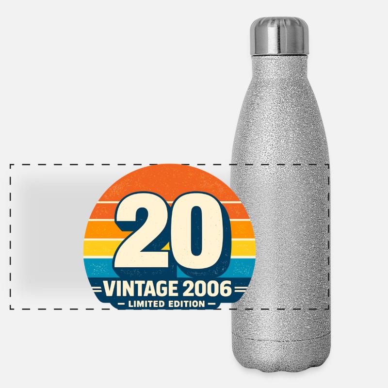 Vintage 2006 Rainbow Round Panoramic Glitter Thermal Bottle 500 ml