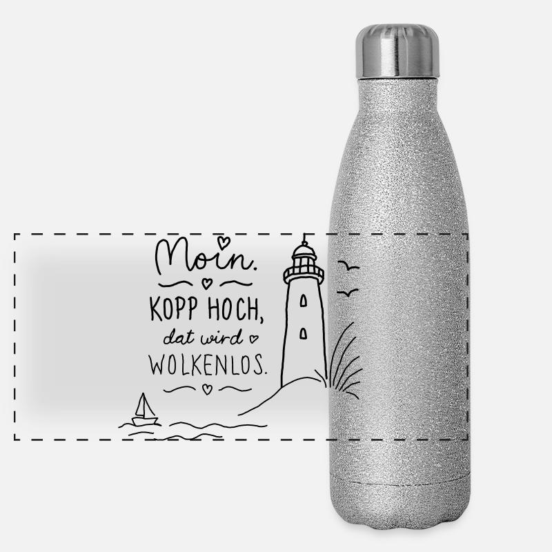 Moin Kopp haut sans nuages Gourde isotherme panoramique pailletée 500 ml