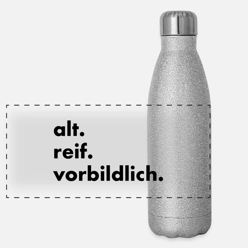 alt. reif. vorbildlich. Panorama Glitzer Isolierflasche 500 ml
