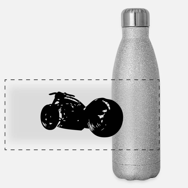 moto grosse roue1 Gourde isotherme panoramique pailletée 500 ml