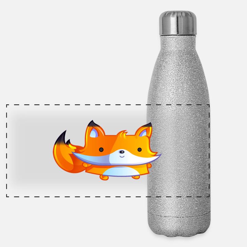 Youpie le renard Gourde isotherme panoramique pailletée 500 ml