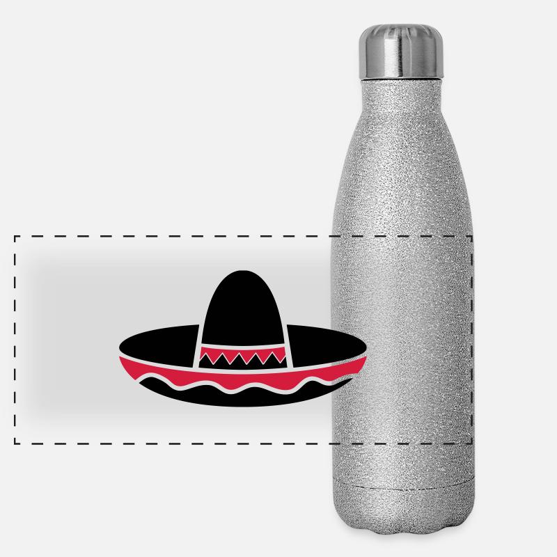 mexico_hut_02 Gourde isotherme panoramique pailletée 500 ml