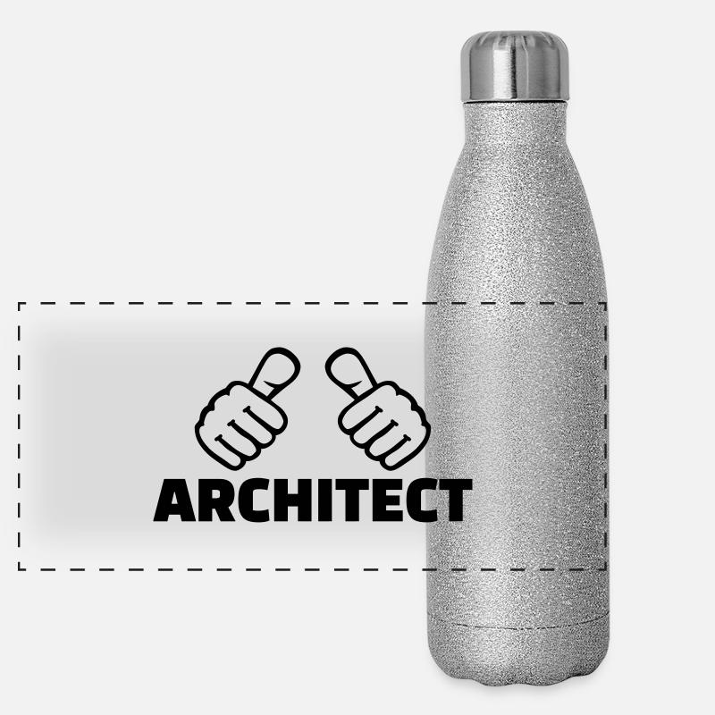 Architekt Panorama Glitzer Isolierflasche 500 ml