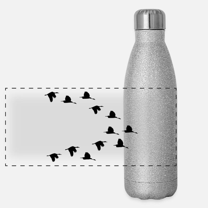 b i r d650 Panorama Glitzer Isolierflasche 500 ml