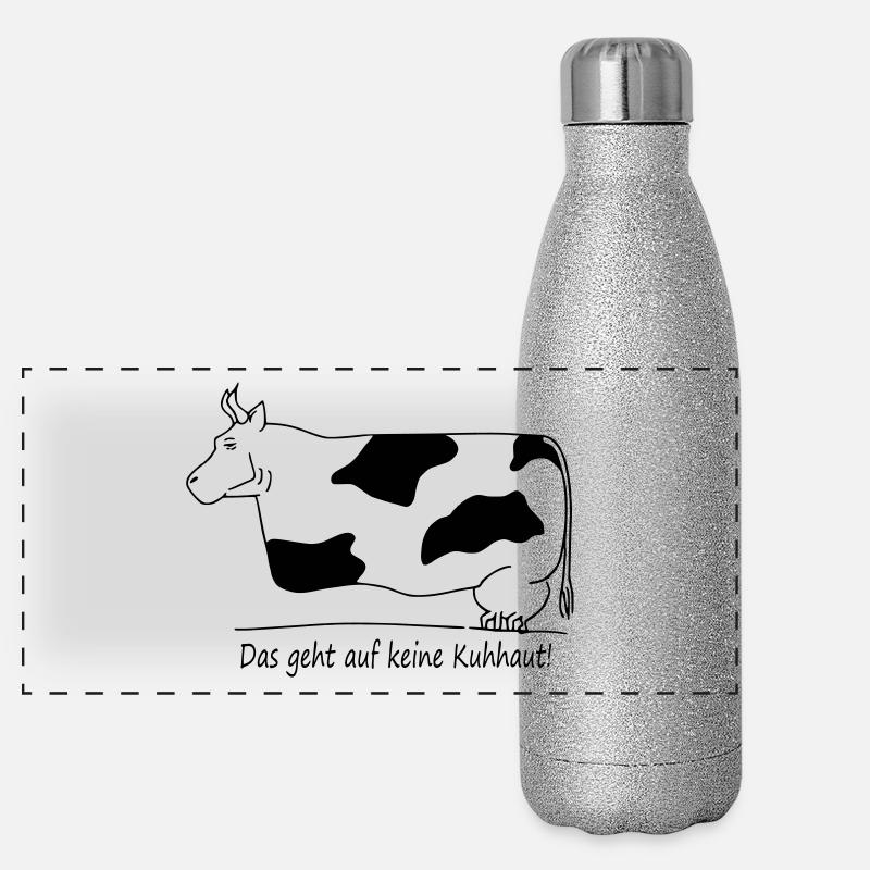 vache Gourde isotherme panoramique pailletée 500 ml