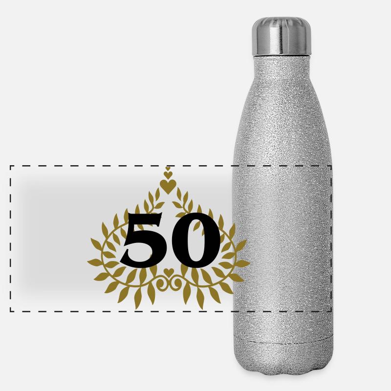 Nombre 50 Gourde isotherme panoramique pailletée 500 ml