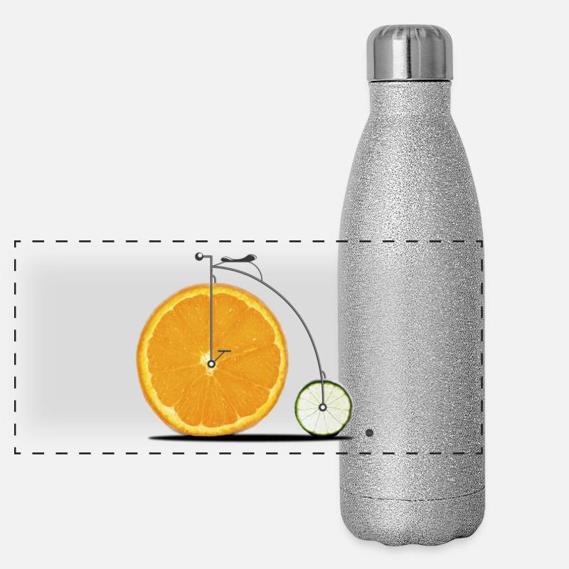 Fruit Bicycle Panoramic Glitter Thermal Bottle 500 ml