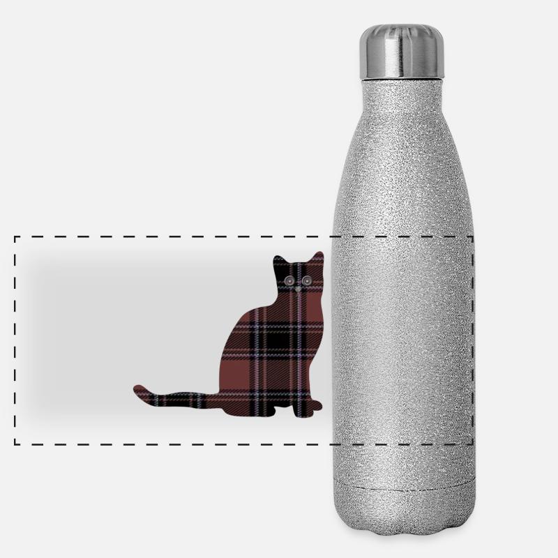 Karokatze Panorama Glitzer Isolierflasche 500 ml