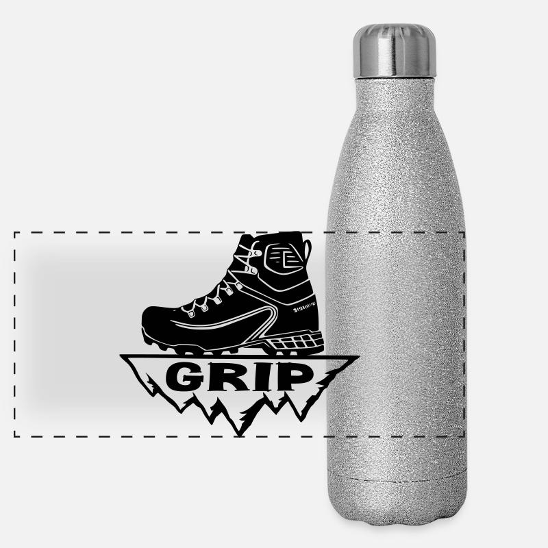 Wanderschuh [Schwarz] Panorama Glitzer Isolierflasche 500 ml