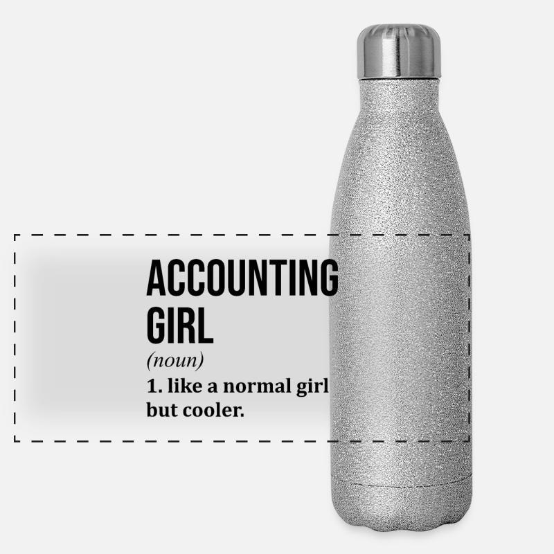 Accountant Panoramic Glitter Thermal Bottle 500 ml