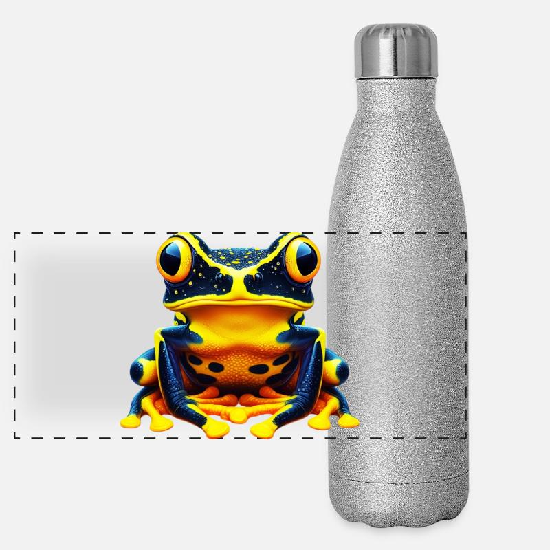 Groda Glittrig termosflaska av rostfritt stål