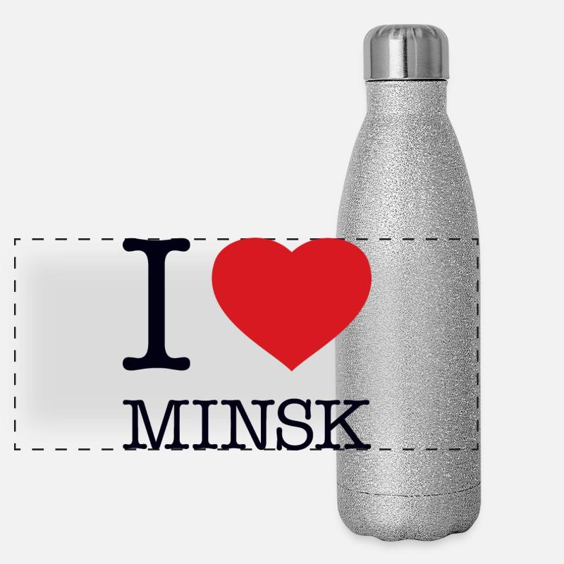 J’ADORE MINSK Gourde isotherme panoramique pailletée 500 ml