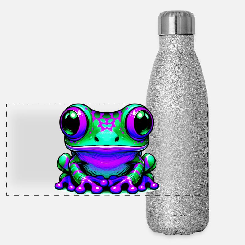 Frosch Panorama Glitzer Isolierflasche 500 ml