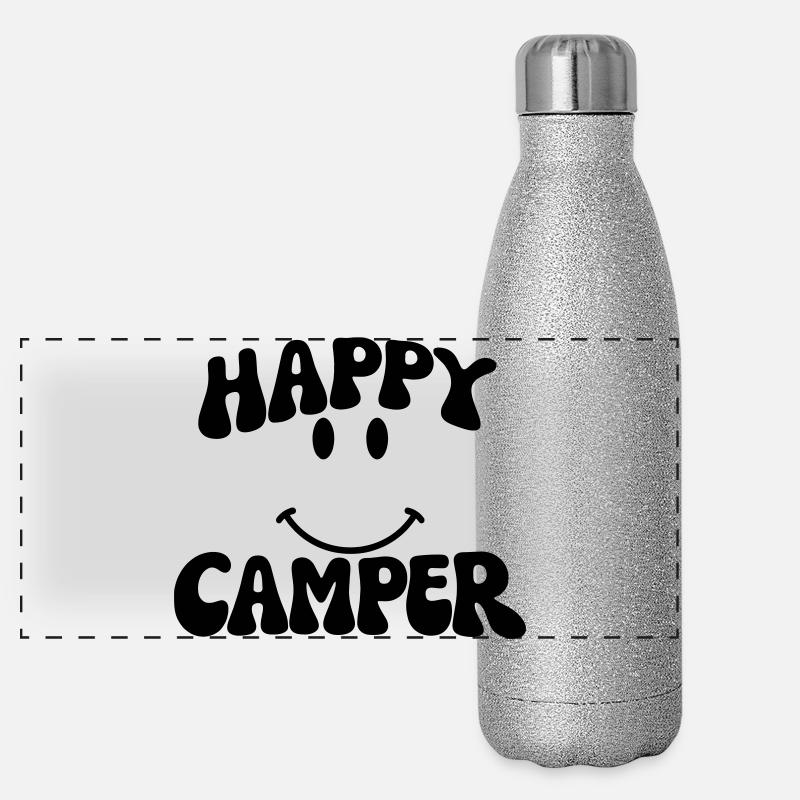 Campeur heureux Gourde isotherme panoramique pailletée 500 ml