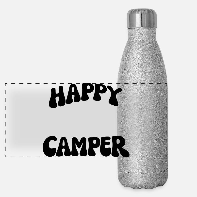 Happy Camper Panorama Glitzer Isolierflasche 500 ml
