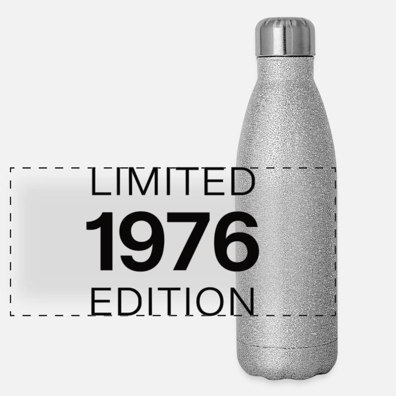 Édition limitée minimale anniversaire 1976 Gourde isotherme panoramique pailletée 500 ml