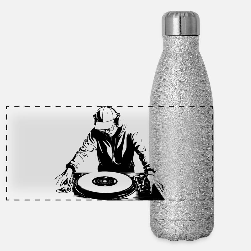 Dessin de DJ Gourde isotherme panoramique pailletée 500 ml