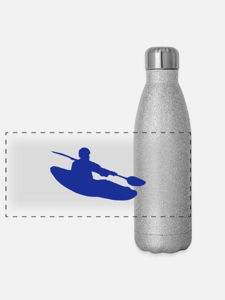 kanu - Panorama Glitzer Isolierflasche 500 ml - Silber Glitzer