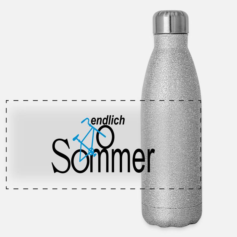 endlich sommer Panorama Glitzer Isolierflasche 500 ml