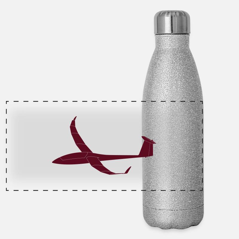 Arcus Segelflugzeug Panorama Glitzer Isolierflasche 500 ml