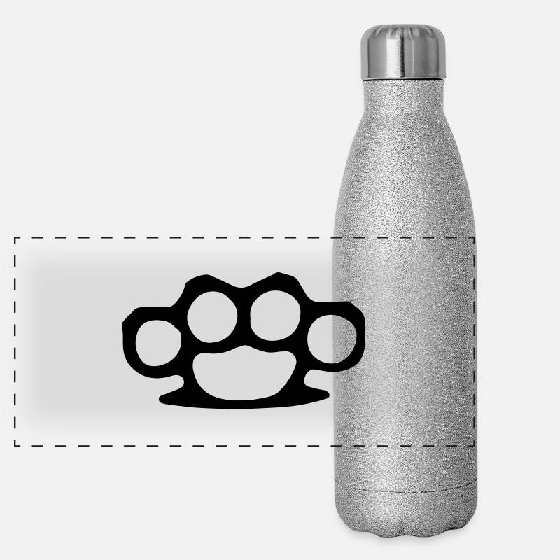 Schlagring Panorama Glitzer Isolierflasche 500 ml