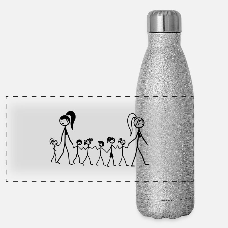 Kindertagesstätte Panorama Glitzer Isolierflasche 500 ml