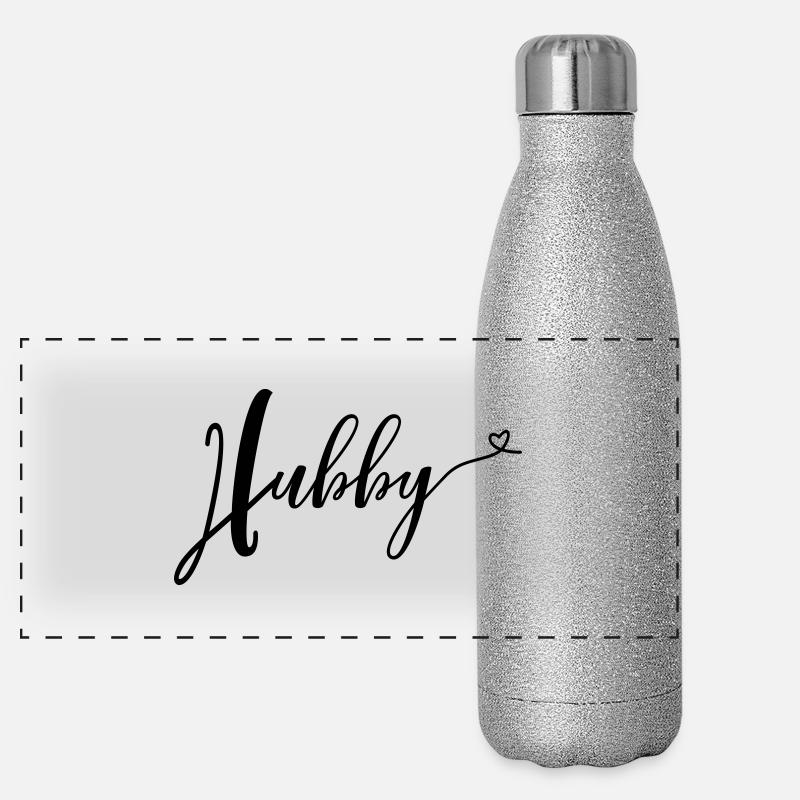 lovely hubby Gourde isotherme panoramique pailletée 500 ml