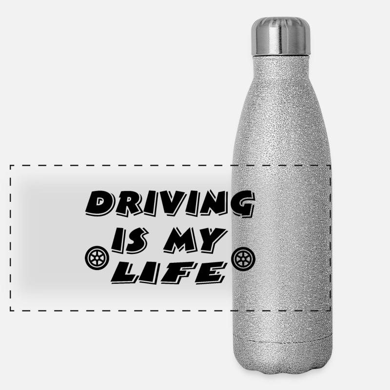 Car Panoramic Glitter Thermal Bottle 500 ml