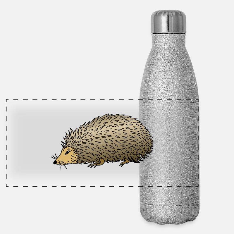 Igel Panorama Glitzer Isolierflasche 500 ml