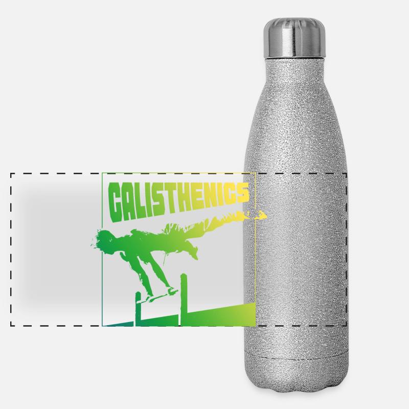 Conception de la pose en gradient de calisthénie Gourde isotherme panoramique pailletée 500 ml