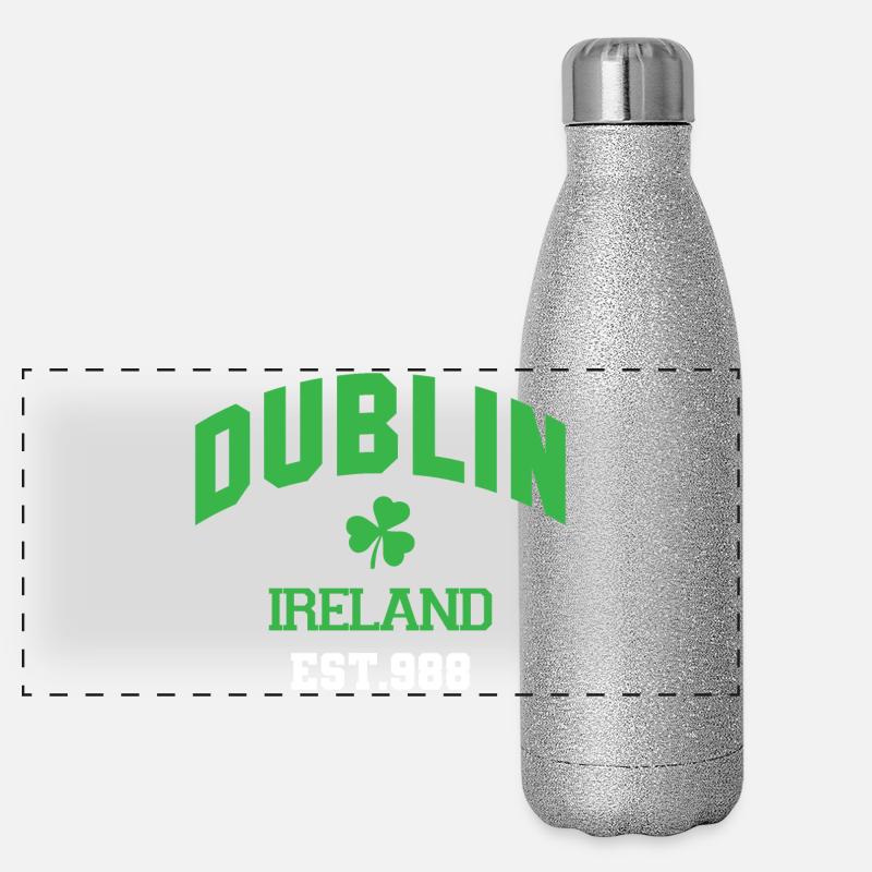 Dublin - Irlande Gourde isotherme panoramique pailletée 500 ml