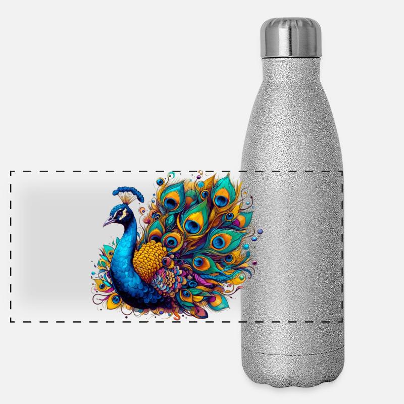 Paon Gourde isotherme panoramique pailletée 500 ml